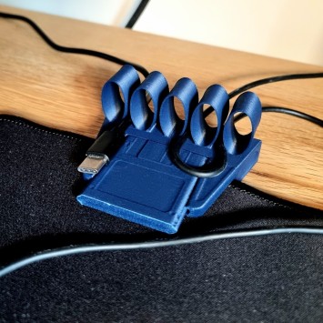 Kabel hållare för musplatta