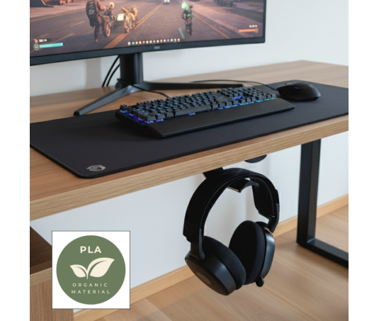 Headphone Holder for Under Desk / Shelf