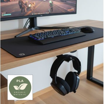 Headphone Holder for Under Desk / Shelf