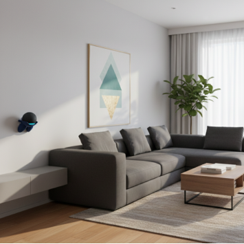 Amazon Echo Dot 5 Space Drone Wall Mount